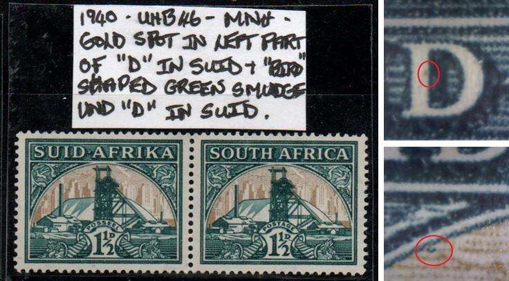 1941 Union Hyphenated Definitive 1 1/2d-pair with variety in MNH-condition