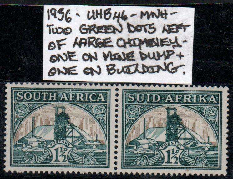 1936 Hyphenated Definitive 1 1/2d-pair with variety in MNH-condition