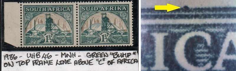 1936 Hyphenated & Screened Definitive 1 1/2d-pair with variety in MNH-condition