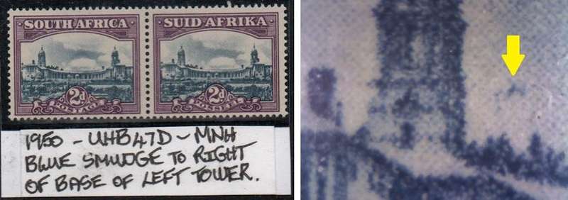 1950 Hyphenated & Screened Definitive 2d-pair with variety in MNH-condition