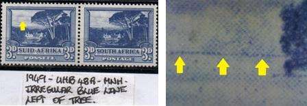 1949 Hyphenated & Screened Definitive 3d-pair with variety in MNH-condition
