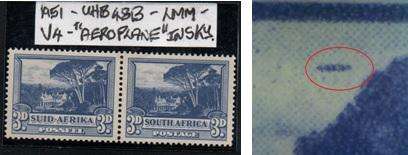 1951 Union Hyphenated & Screened Def. 3d pair with listed variety in LMM-condition