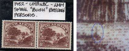 1952 Union Hyphenated & Screened Definitive 4d pair with variety in LMM-condition