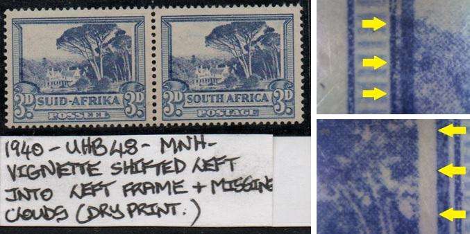 1940 Hyphenated Definitive 3d-pair with varieties in MNH-condition