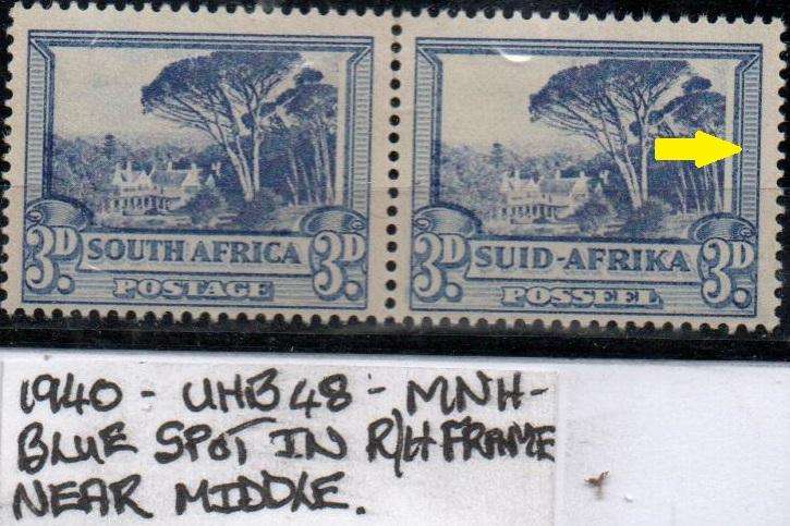 1940 Hyphenated Definitive 3d-pair with variety in MNH-condition