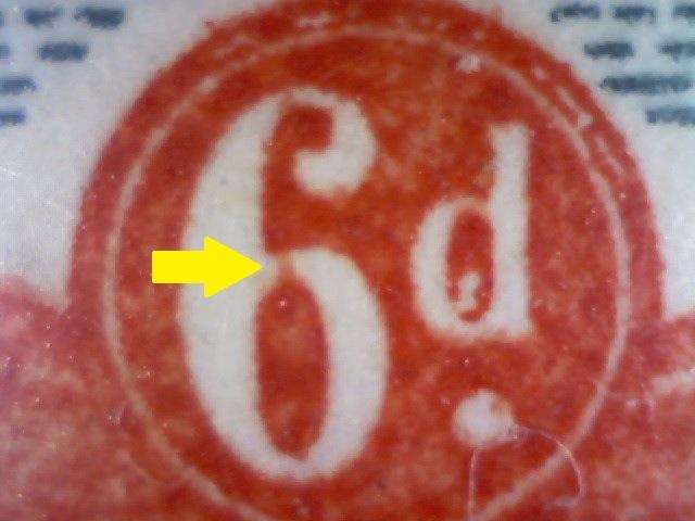 1946 Hyphenated Definitive 6d-pair with variety in MM-condition