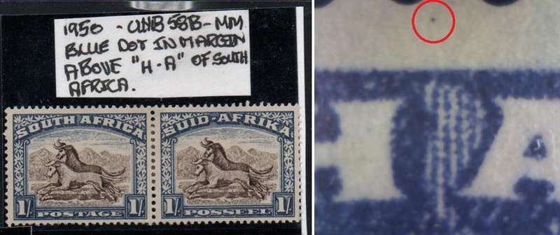 1950 Union Hyphenated & Screened Definitive 1s-pair with variety in MM-condition