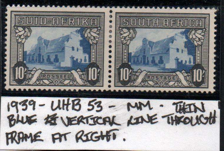1939 Hyphenated Definitive 10s-pair with variety in MM-condition