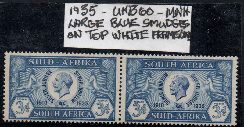 1935 KGV Jubilee 3d-pair with variety in MNH-condition