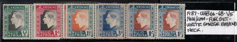 1937 KGVI Coronation full set with listed variety in MNH/LMM-condition