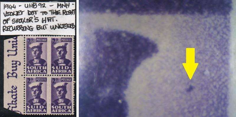 1944 Union Small War Commemorative 2d-block with scarce variety in MNH-condition