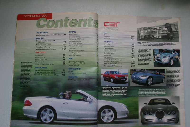 Car Magazine - December 2001 and October 2002.