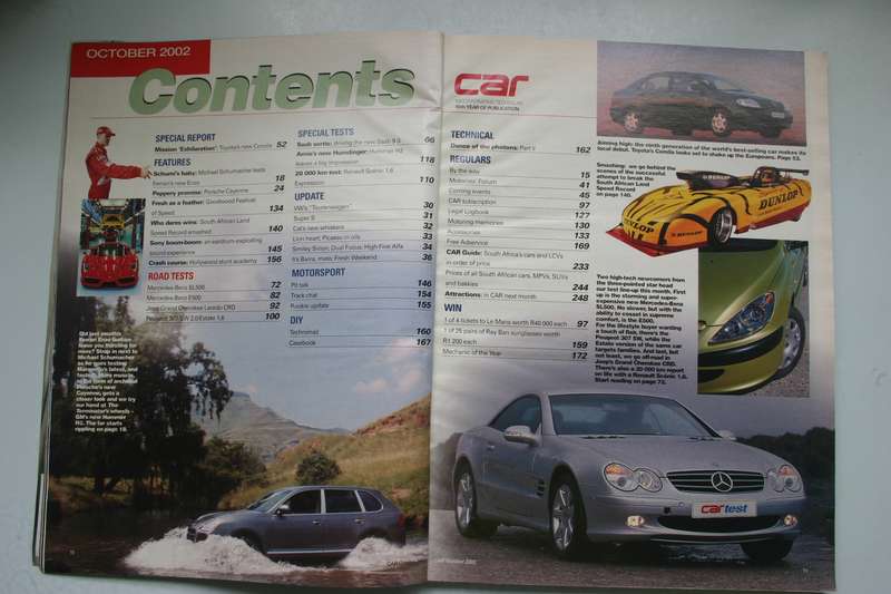 Car Magazine - December 2001 and October 2002.
