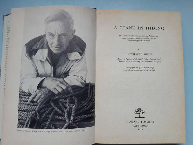 A Giant in Hiding - Lawrence G Green - First Edition 1970.