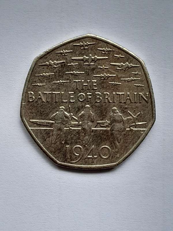 50 Pence - Elizabeth II 5th portrait, Battle of Britain