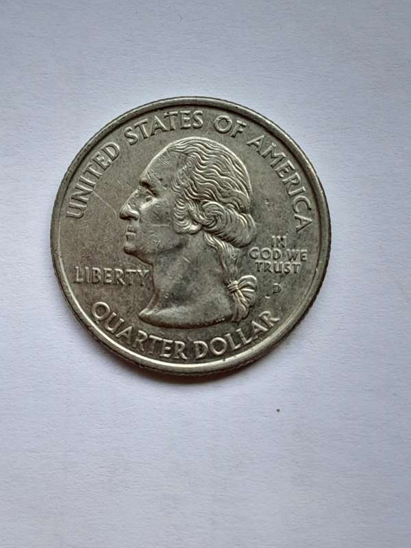¼ Dollar "Washington Quarter" - Four Coins. 1990, 1998, 2000 and 2005.