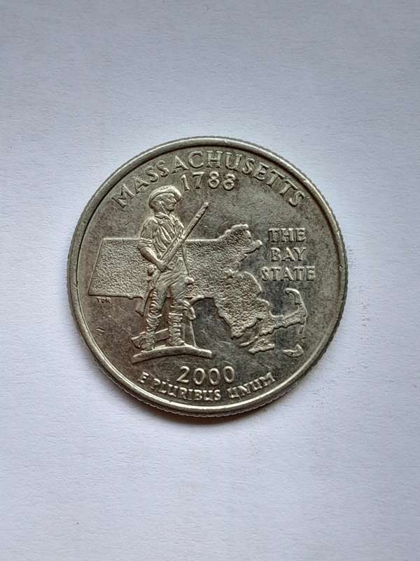 ¼ Dollar "Washington Quarter" - Four Coins. 1990, 1998, 2000 and 2005.