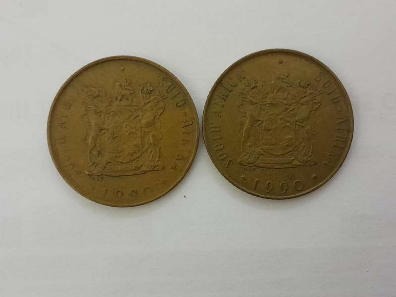 Error Coins - 1 Cent - 2000 and 2 Cent 1990