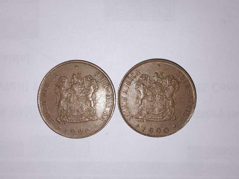 Error Coins - 1 Cent - 2000 and 2 Cent 1990