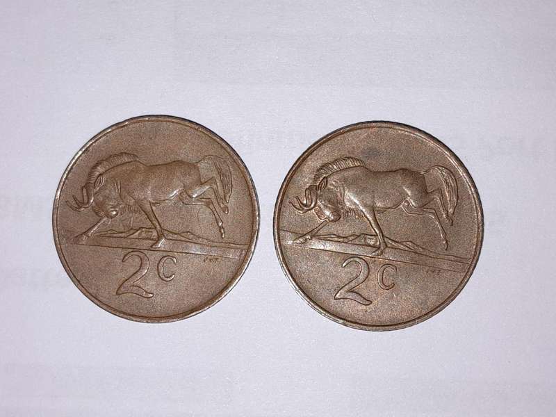 Error Coins - 1 Cent - 2000 and 2 Cent 1990