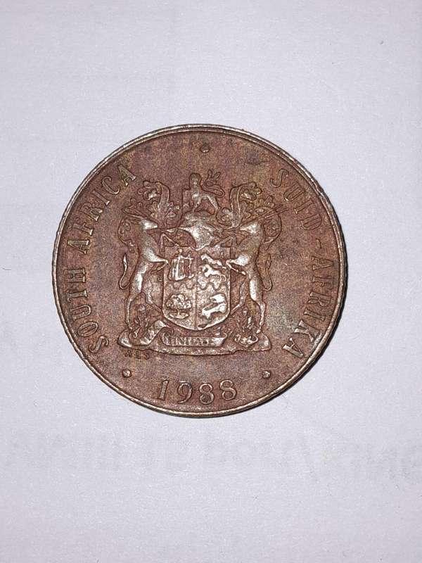 South African Coin Set. All coins 1988 except the 50c which is 1989.