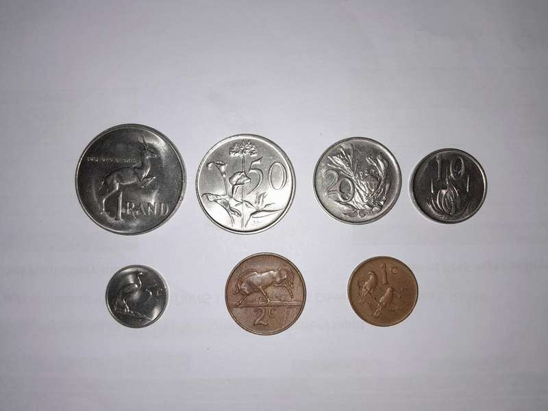 South African Coin Set. All coins 1988 except the 50c which is 1989.