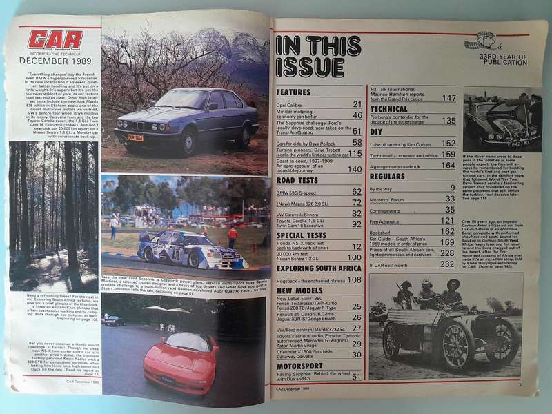 CAR Magazine - June 1989 and December 1989.
