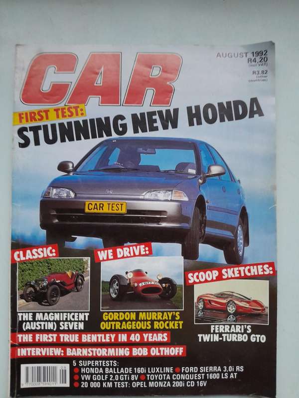 CAR Magazine - August 1992 and December 1992.