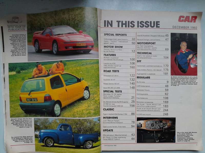 CAR Magazine - August 1992 and December 1992.