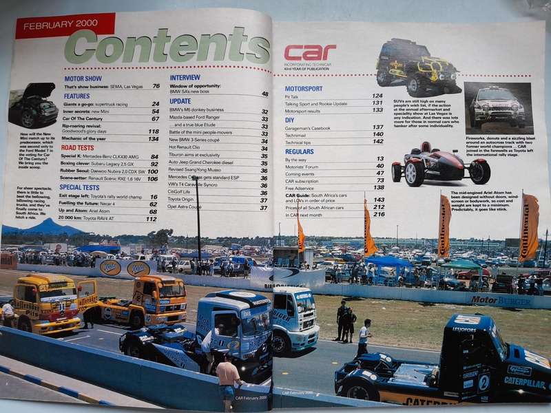 CAR Magazine - February 2000 and February 2001..
