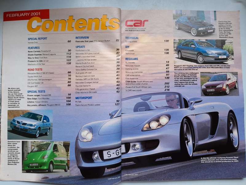 CAR Magazine - February 2000 and February 2001..