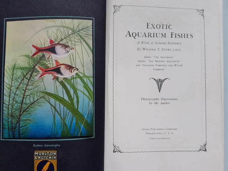 Exotic Aquarium Fishes a Work Of General Reference - By William T. Innes