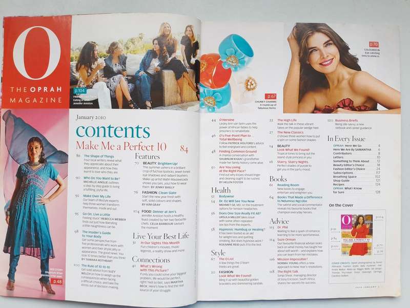 O THE OPRAH MAGAZINE SOUTH AFRICA - JANUARY 2010