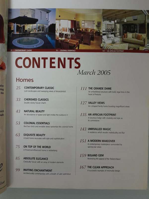 South African Home Owner - JAN/FEB 2005 and March 2005
