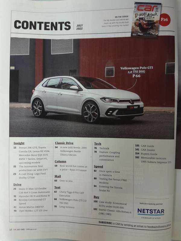 CAR MAGAZINE - August 2023. March 2023 and July 2022.