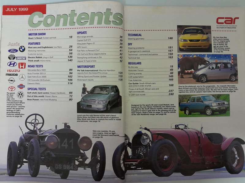 CAR Magazine - July 1999 and August 1999.