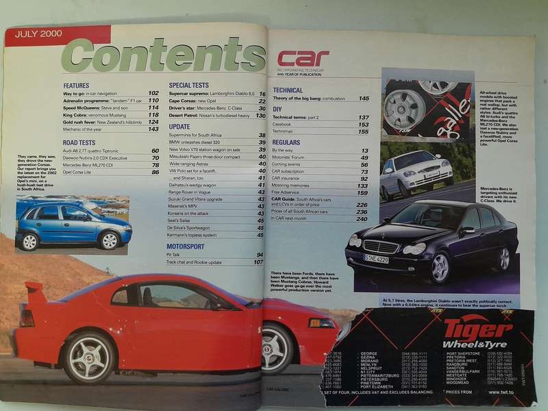 CAR MAGAZINE - July 2000 and August 2000
