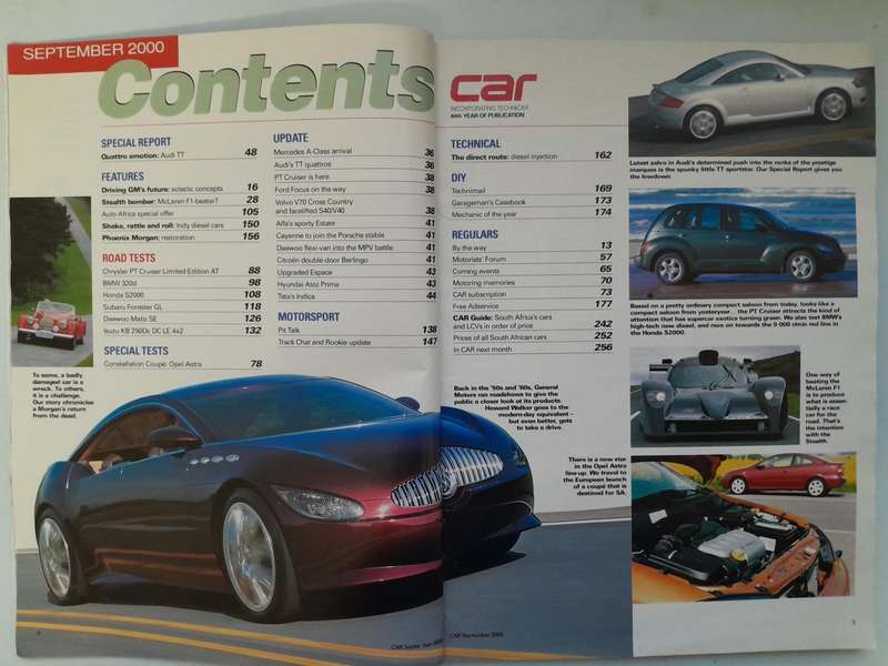 CAR MAGAZINES - September 2000 and October 2000.
