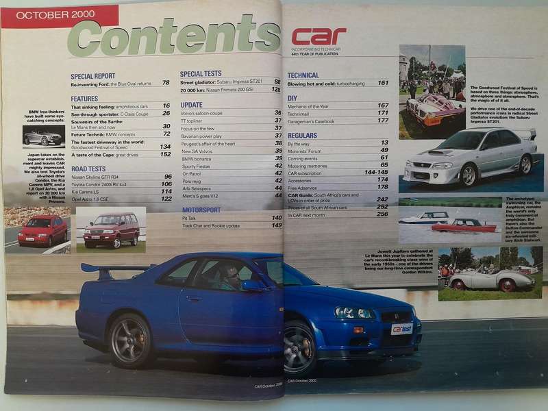 CAR MAGAZINES - September 2000 and October 2000.