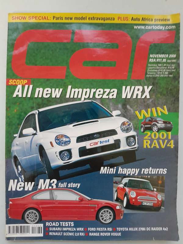 CAR MAGAZINE - November 2000 and December 2000.