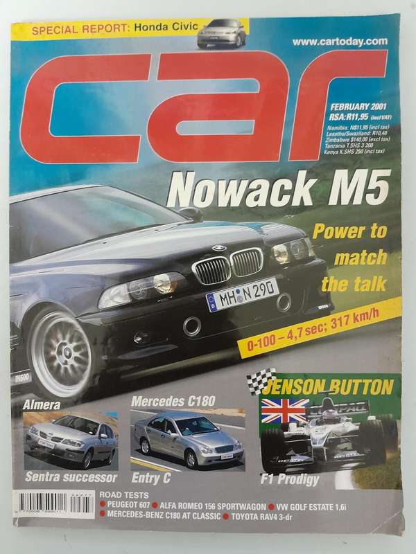 CAR MAGAZINE - January 2001 and February 2001.