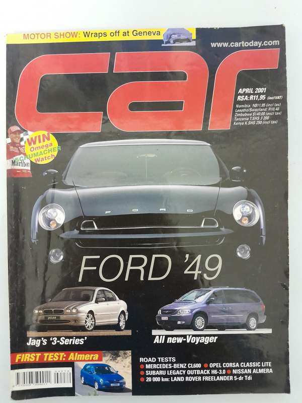 CAR MAGAZINE - March 2001 and April 2001.