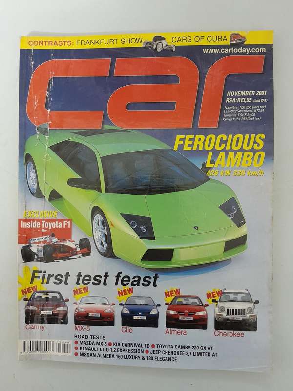 CAR MAGAZINE - November 2001 and December 2001.