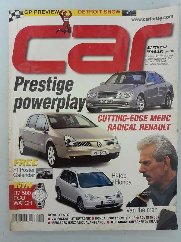 CAR MAGAZINE - March 2002 and April 2002.