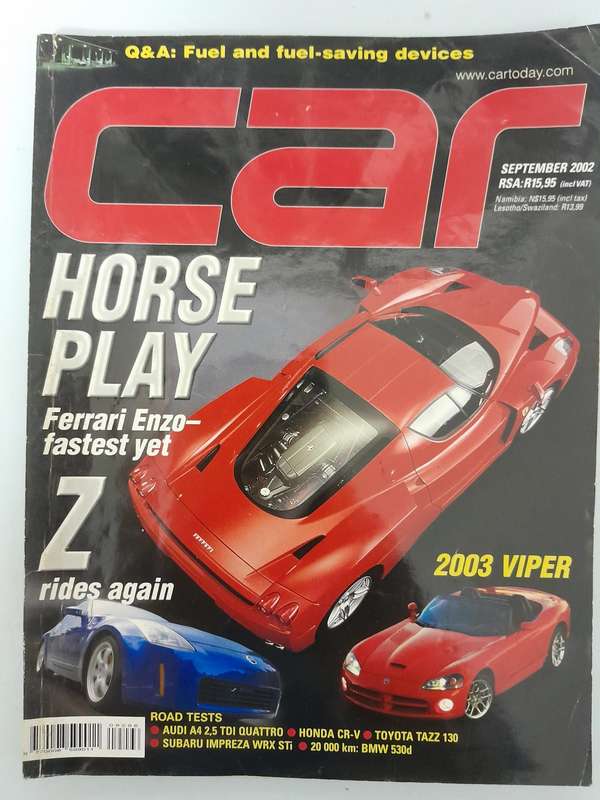 CAR MAGAZINE - September 2002 and January 2002.