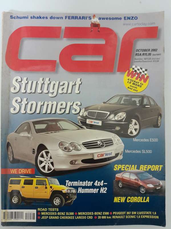 CAR MAGAZINE - August 2002 and October 2002.