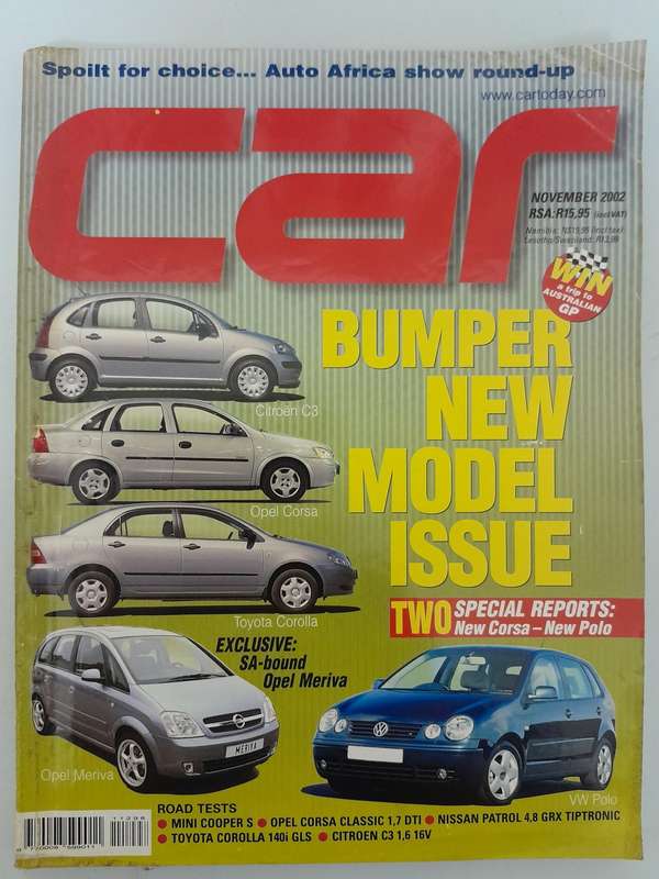 CAR MAGAZINE - November 2002 and December 2002.