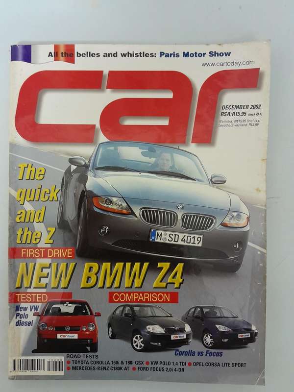 CAR MAGAZINE - November 2002 and December 2002.