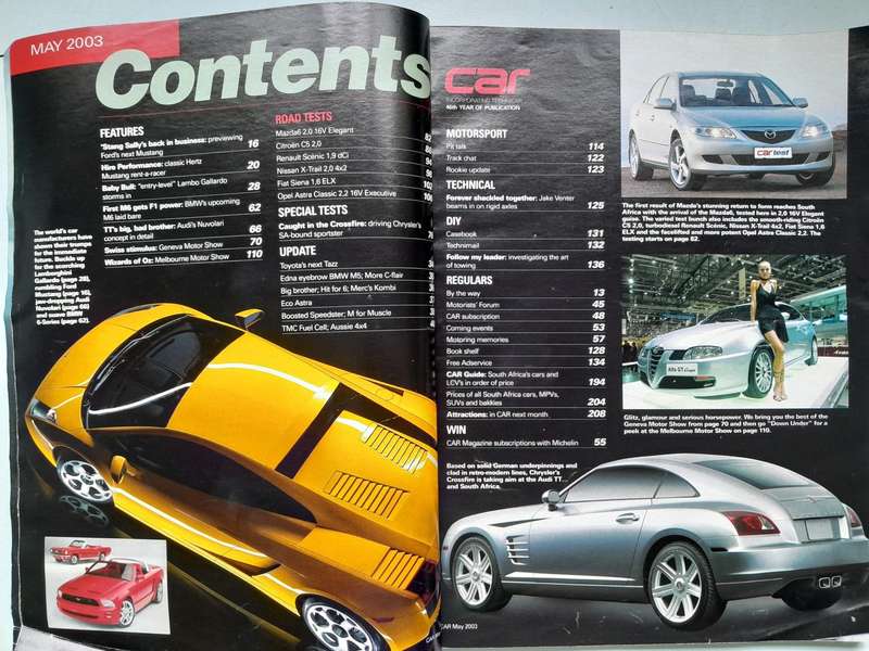 CAR MAGAZINE - April 2003 and May 2003