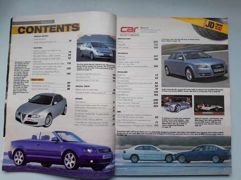 CAR MAGAZINE - February 2006 and March 2006.